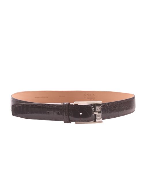 ostrich paw belt customisable with initials SADDLER'S | ZAMPA STRUZZO02